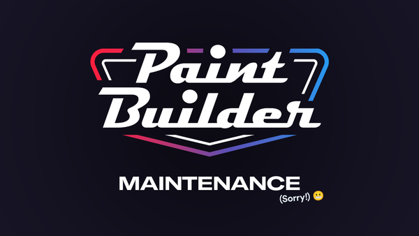 Paint Builder was temporarily down for maintenance